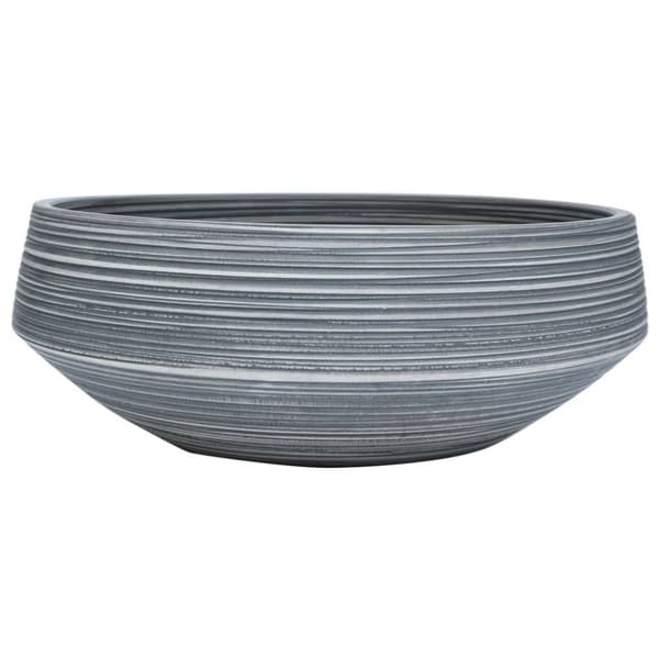 Handfat grå rund Φ41x14 cm keramik