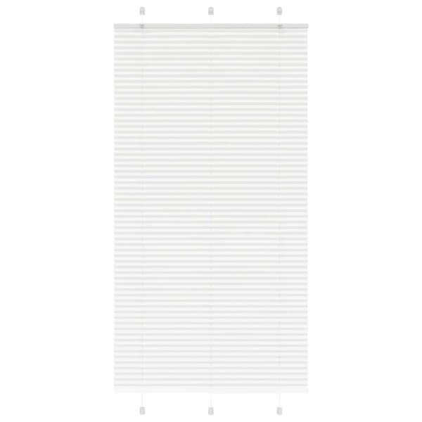 Plisserad persienn vit 105x200 cm tyg bredd 104,4cm polyester