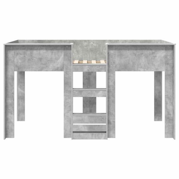 Köksbädd för barn Betonggrå 90 x 190 cm Konstruerat trä