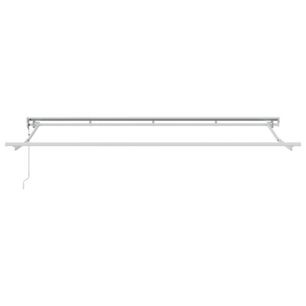 Utfällbar markis Kräm 400 x 200 cm Polyester och aluminium