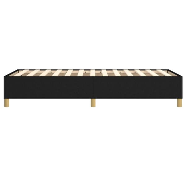 Boxspring-sängram svart 90x190 cm tyg
