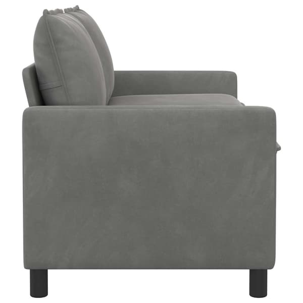 Soffa Mörkgrå 156 x 81 x 87,5 cm Sammet