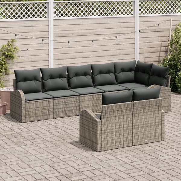 Trädgårdsoffset 8 pcs konstrotting