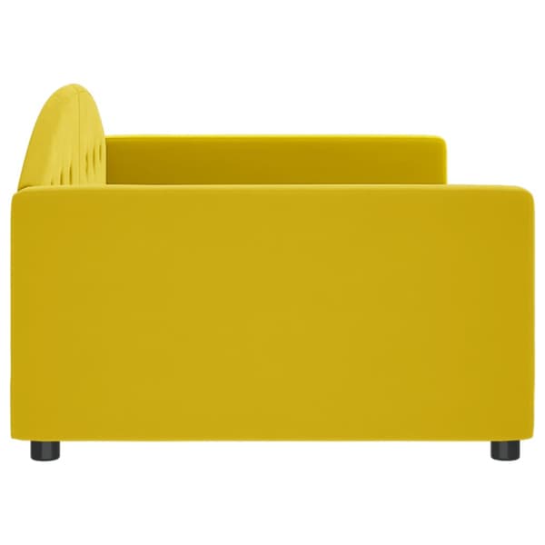 Dagbädd gul 100x200 cm sammet