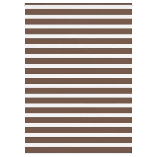 Rullgardin zebra brun 155x230 cm tyg bredd 150,9 cm polyester