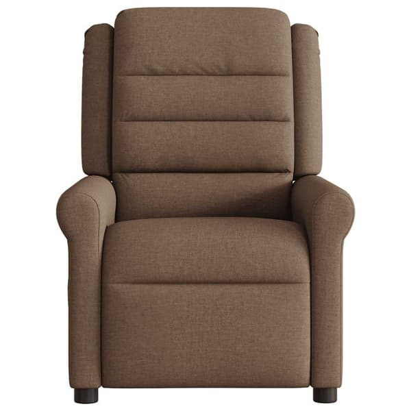 Reclinerfåtölj brun tyg