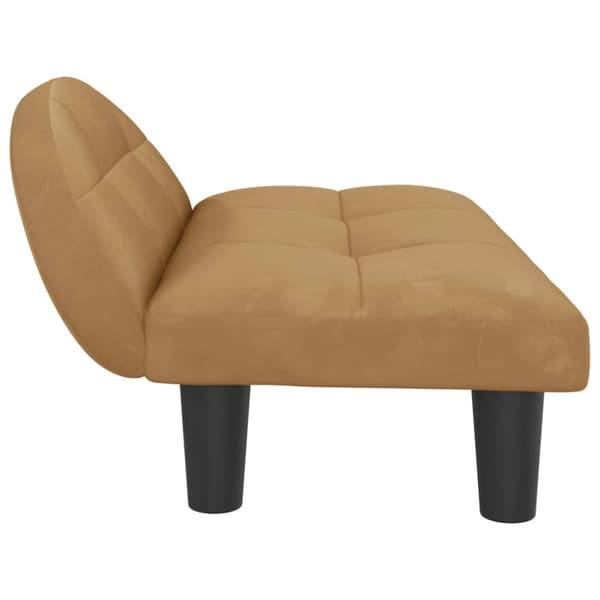 Hundbädd brun 70x52x30 cm sammet