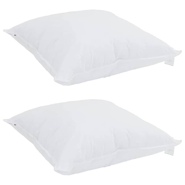 Duntäcke med Kuddar med kudde 3 pcs Vit Mikrofiber