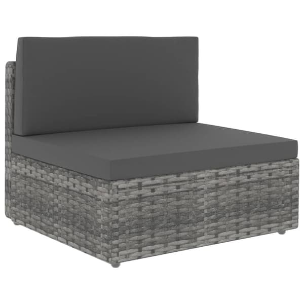 Modulsoffa 3-sits konstrotting grå