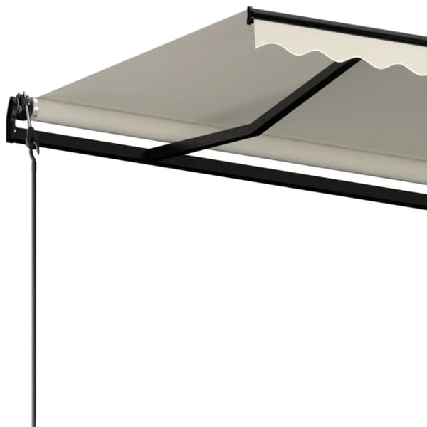 Automatisk markis 450x300 cm gräddvit