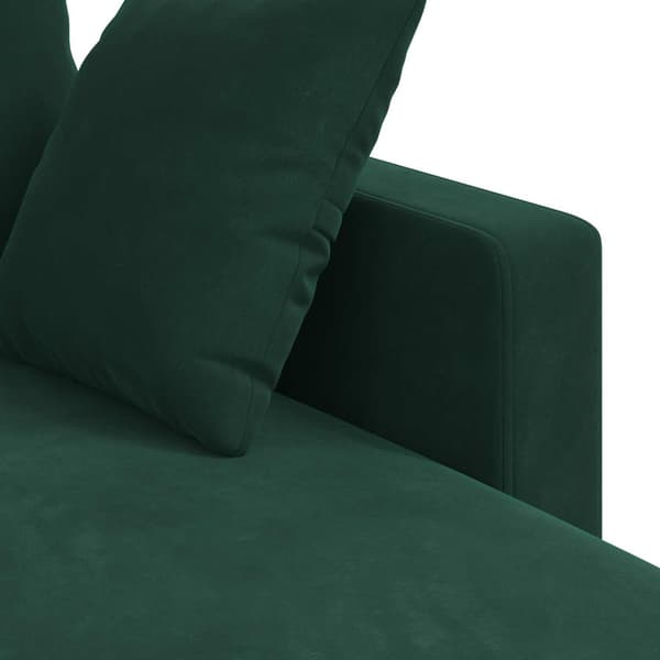 Soffa Mörkgrön 198 x 134 x 80 cm Sammet