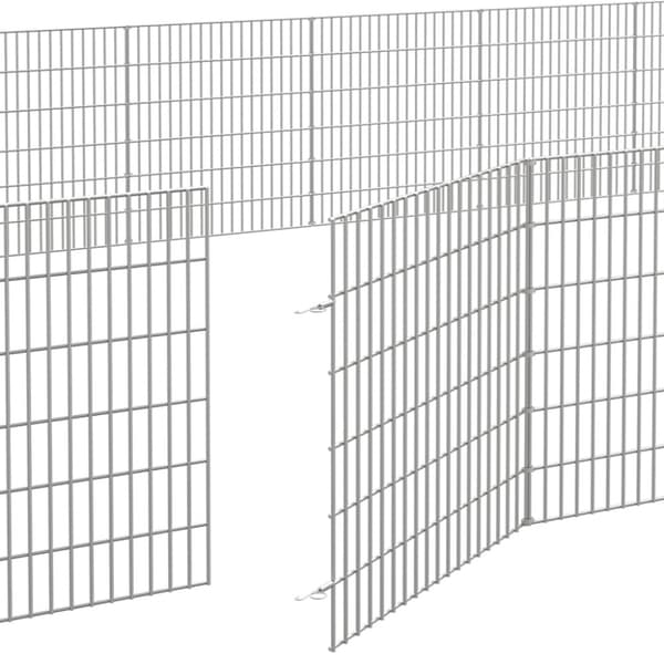 Husdjursbur 24-panel 54x60 cm galvaniserat järn