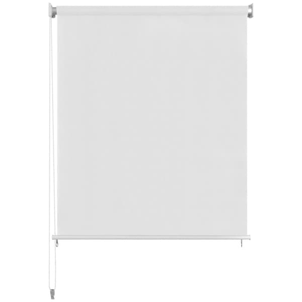 Rullgardin utomhus 140x140 cm vit