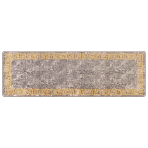 Mattlöpare MARSA Grå 80 x 250 cm Polyester och PVC