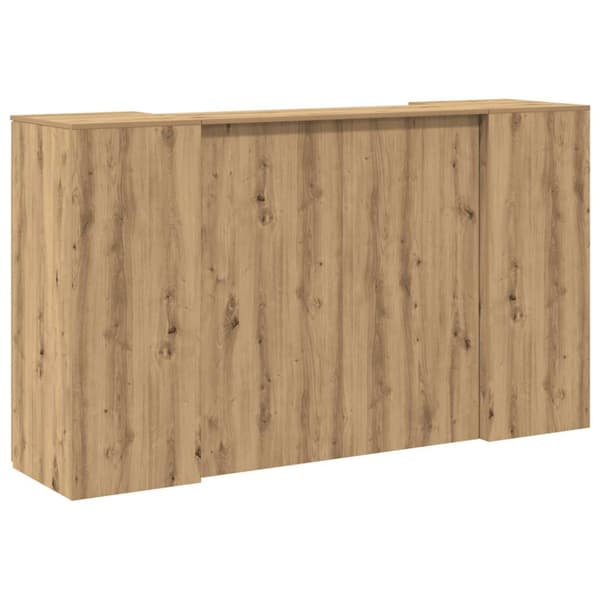 Receptionsdisk artisan ek 180x50x103,5 cm konstruerat trä