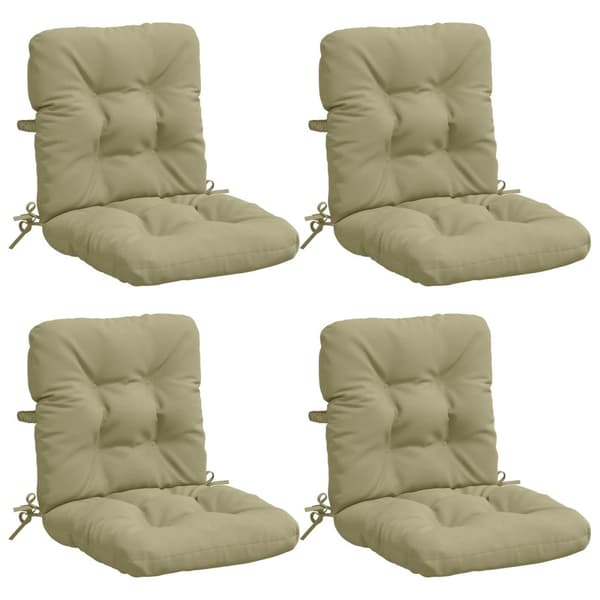 4-delade Höga Ryggstolsdynor VIANEN 4 st 100% Polyester