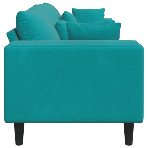 Soffa Turkos 250 x 77 x 76 cm Sammet