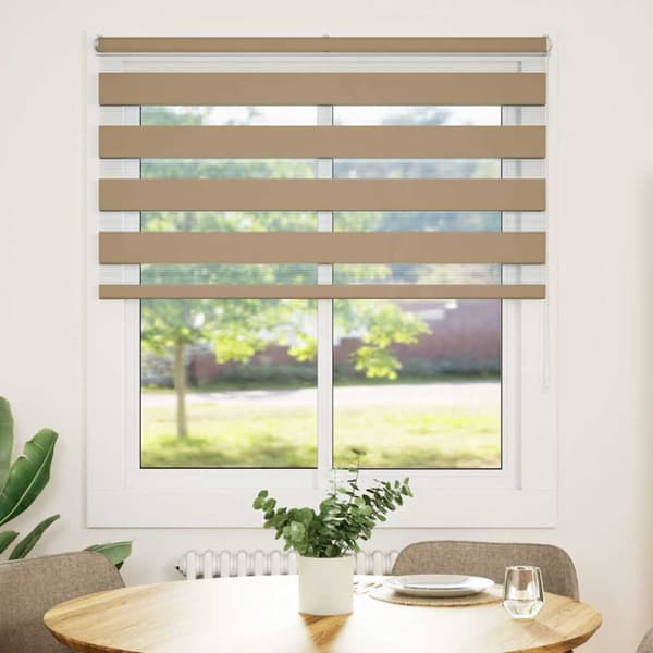 Rullgardin zebra 135x100 cm tyg bredd 130,9 cm polyester