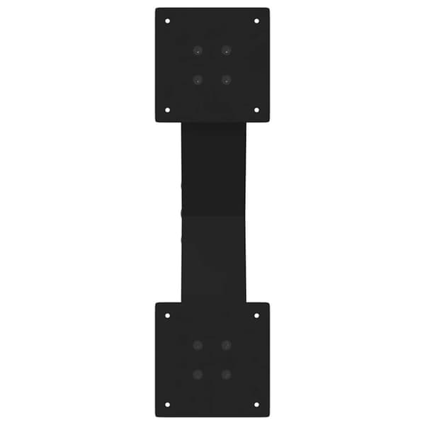 Soffbordsben X-formade 2 st svarta 50x(30-31) cm stål
