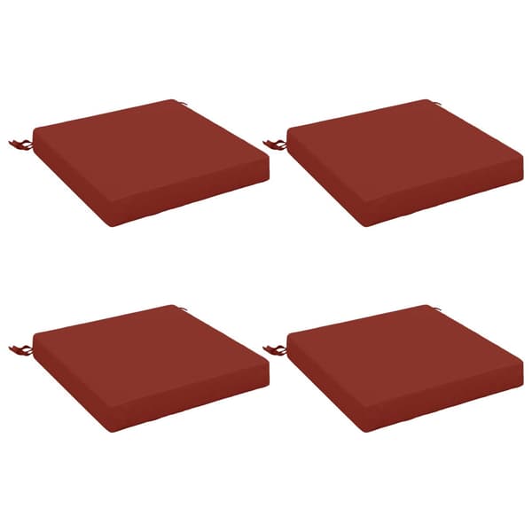 4-delade Sittdynor SOEST 4 st 100% Polyester Röd 40 x 40 x 7 cm