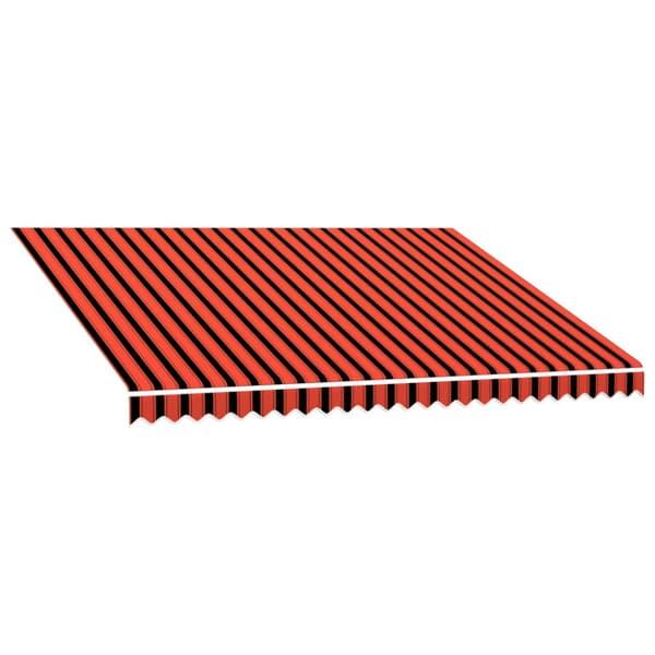Markisduk orange och brun 3,5x2,5 m