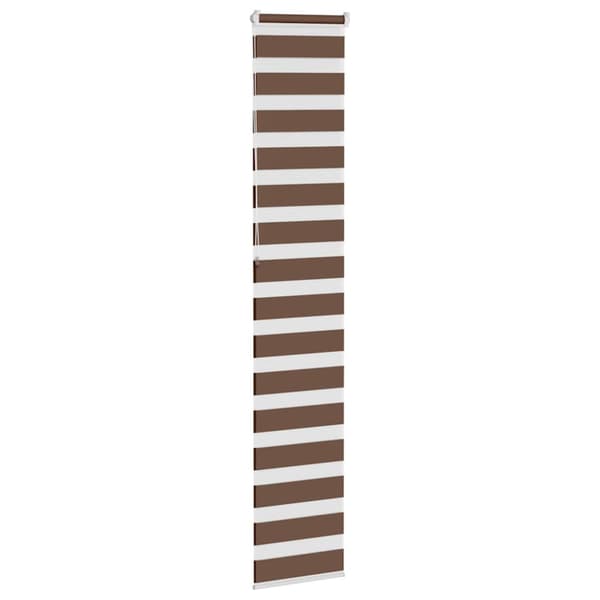 Rullgardin zebra brun 45x230 cm tyg bredd 40,9 cm polyester