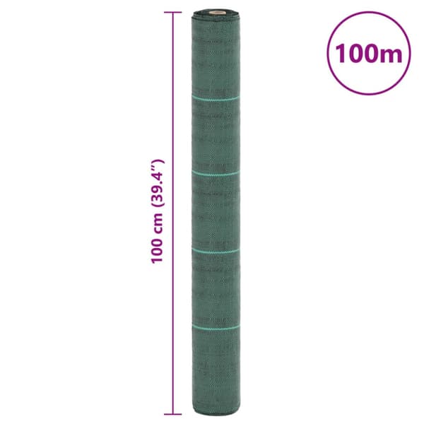 Ogräsmatta grön 1x100 m PP