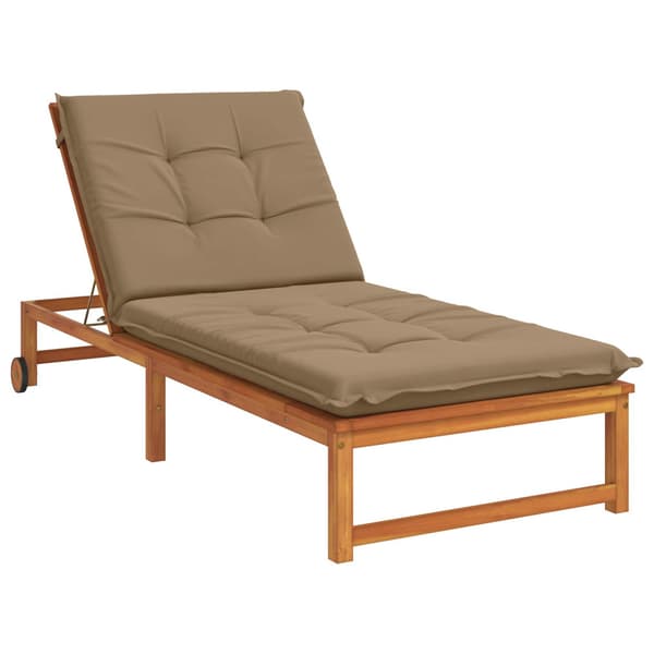 Solstol Kudde GEMERT 100% Polyester Taupe 190 x 70 x 9 cm