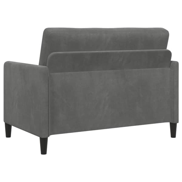 Soffa med förvaring Mörkgrå 122 x 78 x 87 cm Polyester