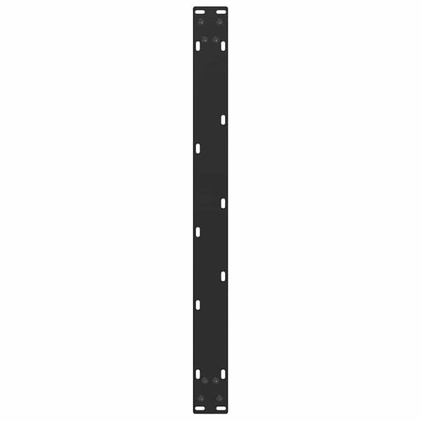 Soffbordsben U-formade 2 st svarta 60x(42-43) cm stål