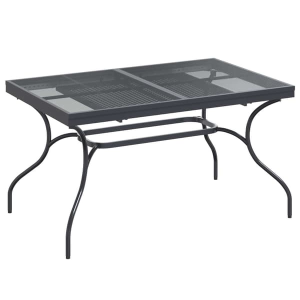 Trädgårdsmöbelset 7 pcs Antracit Stål