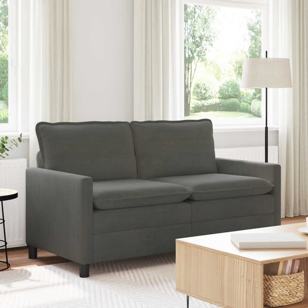Soffa Mörkgrå 156 x 81 x 87,5 cm Tyg