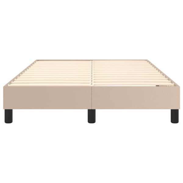 Boxspring-sängram cappuccino 120x200 cm konstläder