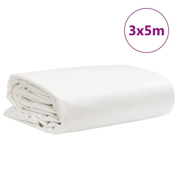 Presenning vit 3x5 m 650 g/m²