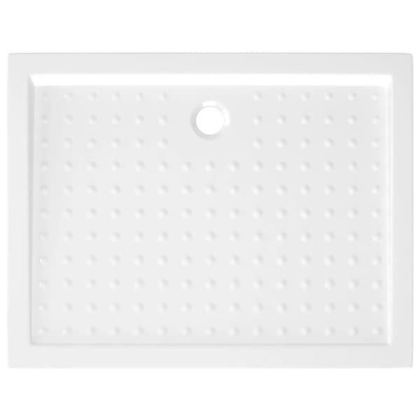 Duschkar med prickar vit 90x70x4 cm ABS