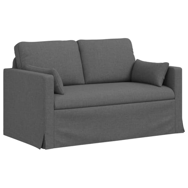 Soffset 2 pcs Mörkgrå 139 x 78 x 80 cm tyg