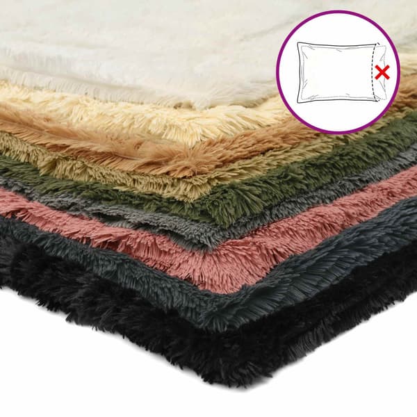 Kuddöverdrag 2 st HEERLEN Vit Ø 40 cm PV Fleece