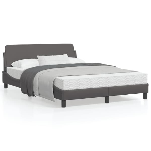 Bed Frame "Dover" Grey 140x200 cm Faux Leather