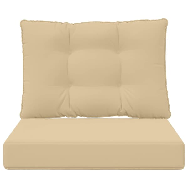 Utomhus Soffa Kudde 2 pcs Beige Polyester