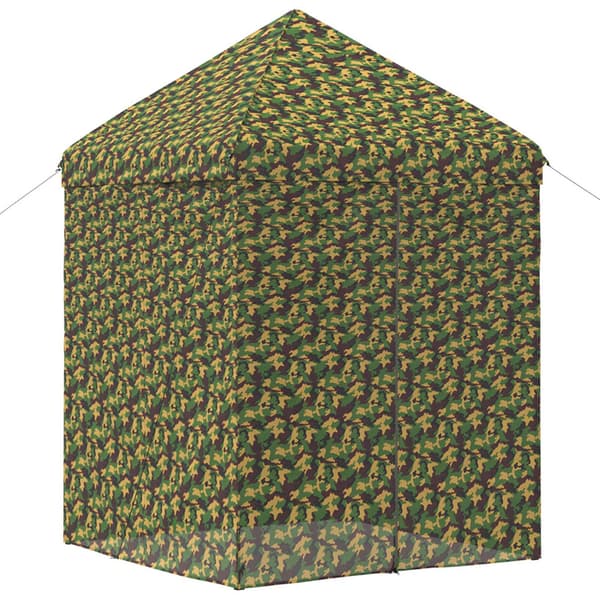 Tält med 4 sidoväggar 2,9 x 2,9 m Armémönster