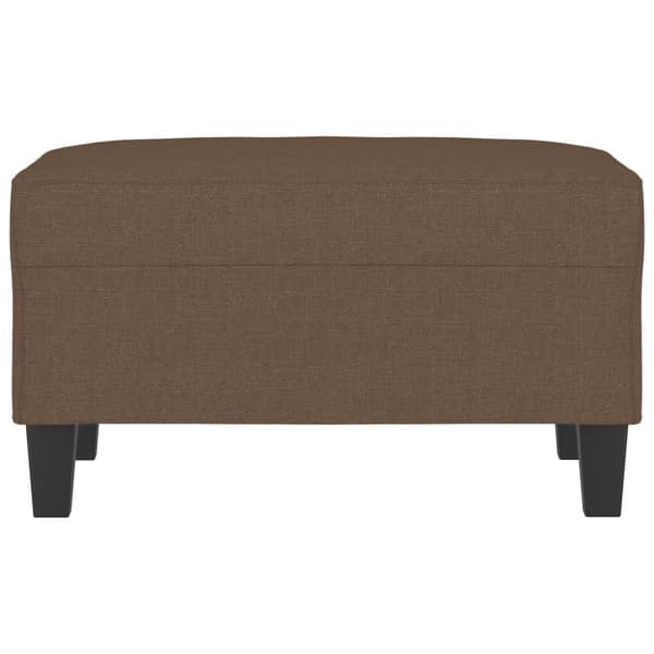 Fotpall brun 70x55x41 cm tyg