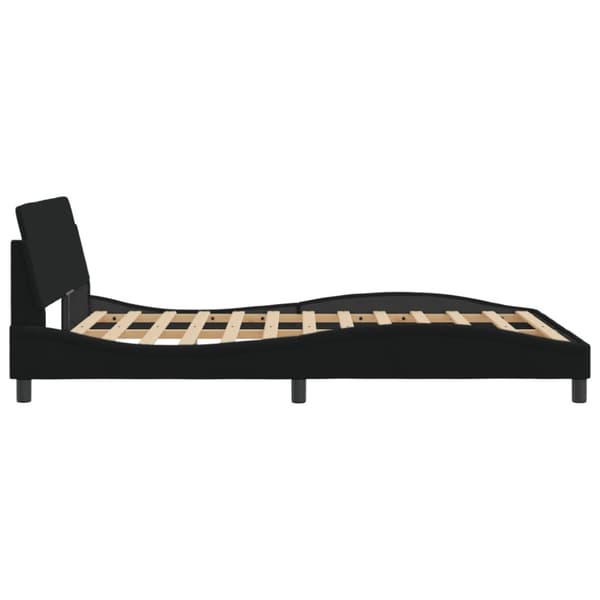Bed Frame "Dover" Black 120x200 cm Fabric