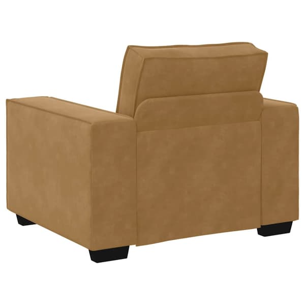 Soffstol brun 100x78x84 cm sammet
