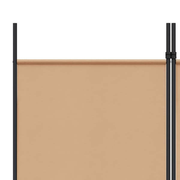 5-panel rumsavskiljare Beige 250 x 220 cm Tyg