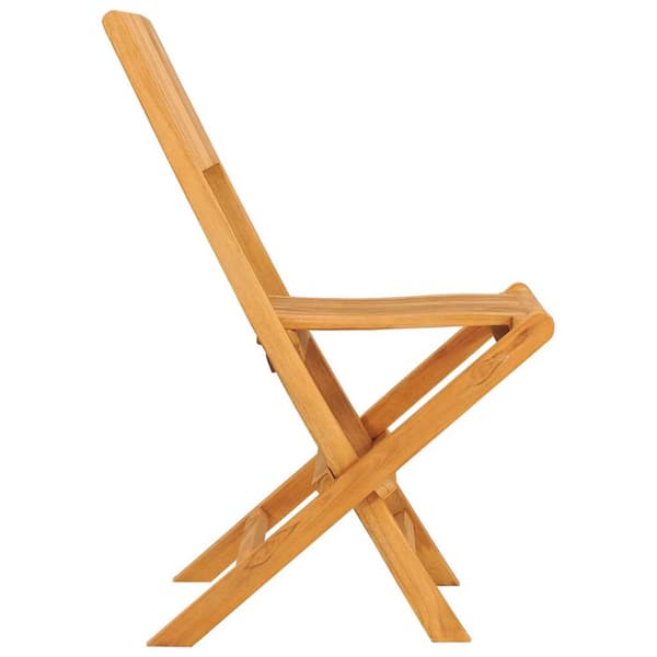 Hopfällbara trädgårdsstolar 6 st 47x61x90 cm massiv teak