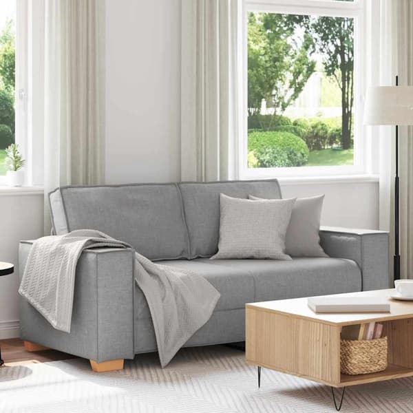 2-sitssoffa molngrå 180x78x84 cm tyg