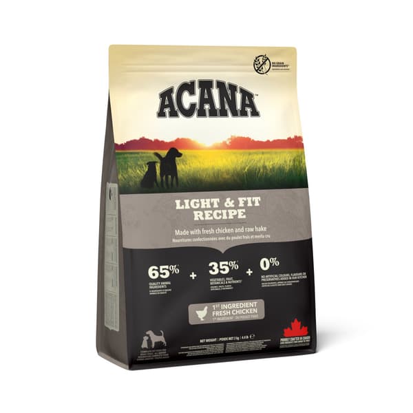 Light & Fit Recipe Torrfoder för hund 2kg