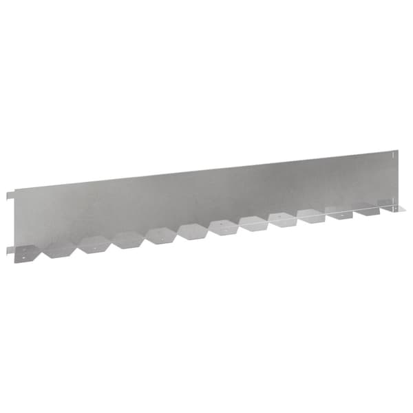 Kant för gräsmatta 30 pcs 102 x 15 x 4 cm Stål Silver