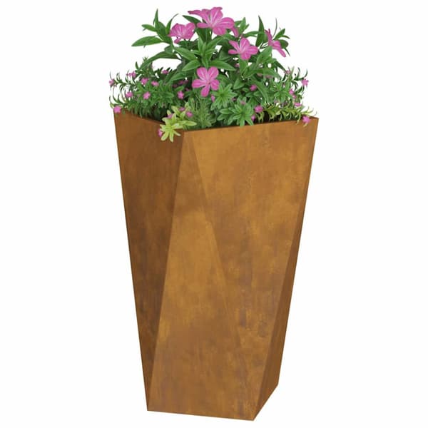 Planteringskärl 2 pcs Rostig 40 x 40 x 75 cm