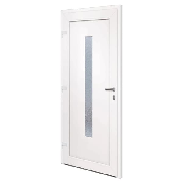 Ytterdörr vit 88x200 cm PVC